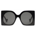 Gucci - Occhiale da Sole Quadrati - Nero Grigio - Gucci Eyewear