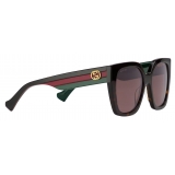 Gucci - Square Frame Sunglasses - Brown - Gucci Eyewear