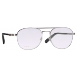 Gucci - Round Metal Frame Optical Glasses - Light Ruthenium - Gucci Eyewear