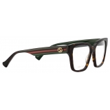Gucci - Cat Eye Frame Optical Glasses - Red Dark Green Tortoiseshell - Gucci Eyewear