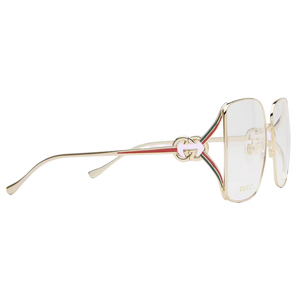 Gucci - Oversized Geometric Optical Glasses - Gold - Gucci Eyewear ...