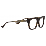 Gucci - Occhiale da Vista Cat-Eye con Ponte Basso - Tartaruga Oro - Gucci Eyewear