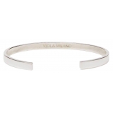 Viola Milano - Classic Sterling Silver Bangle - Classic - Handmade in Italy - Luxury Exclusive Collection