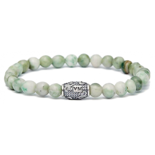 Viola Milano - Natural 6 mm Gemstone Bracelet - Mint - Handmade in Italy - Luxury Exclusive Collection