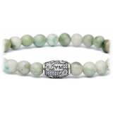 Viola Milano - Natural 6 mm Gemstone Bracelet - Mint - Handmade in Italy - Luxury Exclusive Collection