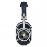 Master & Dynamic - MH40 - Zero Halliburton Kit - Silver Metal / Navy Leather - Premium High Quality Over-Ear Headphones