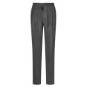 Viola Milano - Drawstring Limited Sports Club Jersey Trousers - Grey - Handmade in Italy - Luxury Exclusive Collection