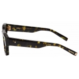 Valentino - V - Romask Iconic Oversized Mask Sunglasses - Light Gold Dark Brown - Valentino Eyewear
