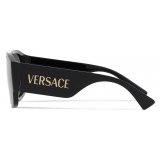 Versace - Medusa '95 Biggie Mask Sunglasses - Gold Dark Grey - Sunglasses - Versace Eyewear