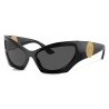 Versace - Occhiale da Sole Cat Eye Medusa Runway - Bianco Grigio Scuro - Occhiali da Sole - Versace Eyewear