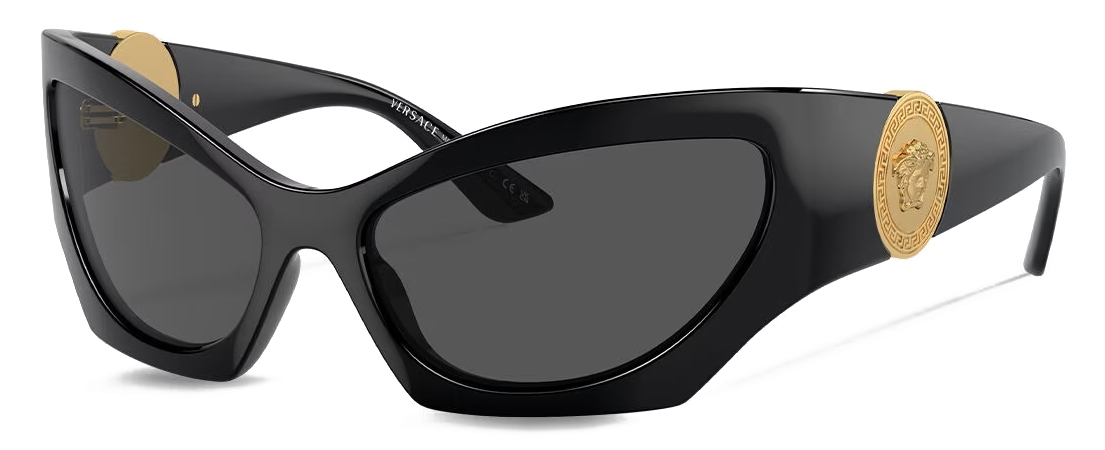 Versace - Medusa Runway Cat-Eye Sunglasses - White Dark Grey - Sunglasses -  Versace Eyewear - Avvenice