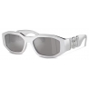 Versace - Medusa Runway Cat-Eye Sunglasses - White Dark Grey - Sunglasses - Versace Eyewear