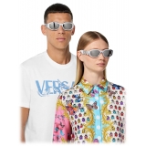 Versace - Medusa Biggie Chrome Sunglasses - Chrome Grey Mirror - Sunglasses - Versace Eyewear