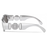 Versace - Medusa Biggie Chrome Sunglasses - Chrome Grey Mirror - Sunglasses - Versace Eyewear