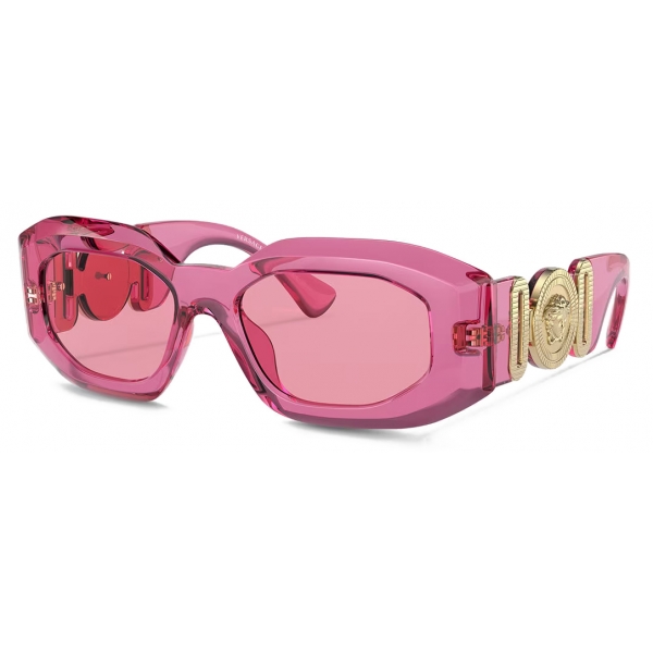Versace - Occhiale da Sole Maxi Medusa Biggie - Rosa - Occhiali da Sole - Versace Eyewear