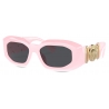 Versace - Occhiale da Sole Maxi Medusa Biggie - Rosa Grigio Scuro - Occhiali da Sole - Versace Eyewear