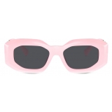 Versace - Maxi Medusa Biggie Sunglasses - Pink Dark Grey - Sunglasses - Versace Eyewear