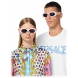 Versace - Occhiale da Sole Maxi Medusa Biggie - Rosa Grigio Scuro - Occhiali da Sole - Versace Eyewear