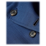 Viola Milano - Sartorial Half-lined Hopsack Blazer - Royal Blue - Handmade in Italy - Luxury Exclusive Collection