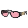 Versace - Occhiale da Sole Medusa Biggie - Nero Rosa - Occhiali da Sole - Versace Eyewear