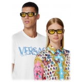 Versace - Occhiale da Sole Medusa Biggie - Nero Giallo - Occhiali da Sole - Versace Eyewear