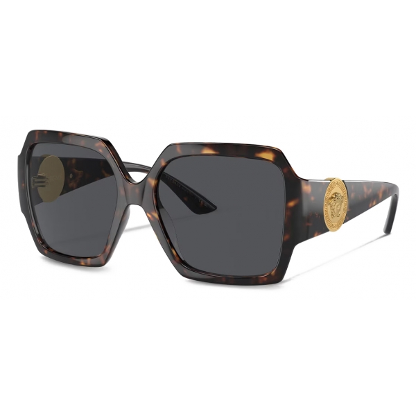 Versace - Medusa Runway Sunglasses - Havana Dark Grey - Sunglasses - Versace Eyewear