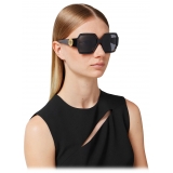 Versace - Occhiale da Sole Medusa Runway - Havana Grigio Scuro - Occhiali da Sole - Versace Eyewear