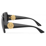 Versace - Occhiale da Sole Medusa Runway - Nero Grigio Scuro - Occhiali da Sole - Versace Eyewear