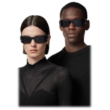 Versace - Medusa Biggie Shield Sunglasses - Black Dark Grey - Sunglasses - Versace Eyewear