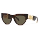 Versace - Occhiale da Sole Winged Medusa - Havana Oro Marrone - Occhiali da Sole - Versace Eyewear