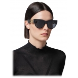 Versace - Winged Medusa Sunglasses - Black Gold Dark Grey - Sunglasses - Versace Eyewear