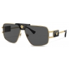 Versace - Occhiale da Sole Pilot Progetto Speciale - Oro Nero Grigio Scuro - Occhiali da Sole - Versace Eyewear