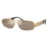Versace - Greca Sunglasses - Gold Light Brown - Sunglasses - Versace Eyewear