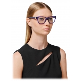 Versace - Occhiale da Vista Squadrati Medusa - Viola Trasparente - Occhiali da Vista - Versace Eyewear