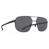 Mykita - Angus - No1 - Black White Polarized Pro Hi-Con Grey - Metal Collection - Sunglasses - Mykita Eyewear