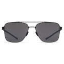 Mykita - Bernie - No1 - Nero Bianco Grigio - Metal Collection - Occhiali da Sole - Mykita Eyewear