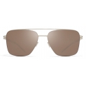 Mykita - Bernie - No1 - Argento Bianco Marrone - Metal Collection - Occhiali da Sole - Mykita Eyewear