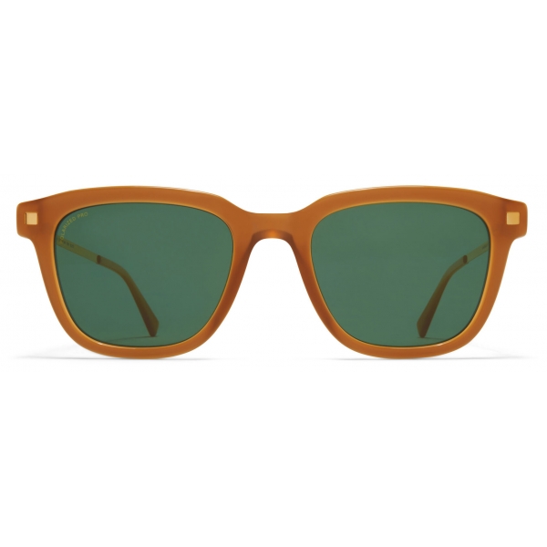 Mykita - Holm - Lite - Dark Brown Gold Green - Acetate Collection - Sunglasses - Mykita Eyewear