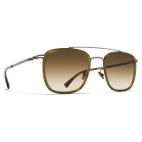 Mykita - Jeppe - Lite - Graphite Peridot Gradient Brown - Metal Collection - Sunglasses - Mykita Eyewear