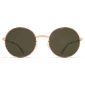 Mykita - Lale - Lite - Champagne Gold Black Green - Metal Collection - Sunglasses - Mykita Eyewear