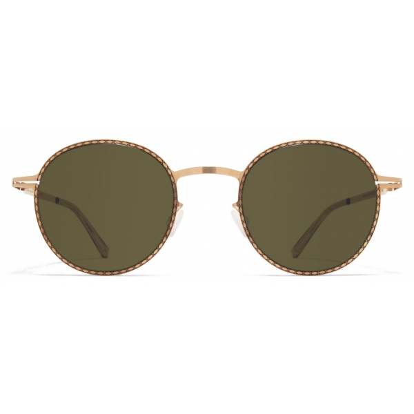 Mykita - Nis - Lite - Champagne Gold Black Green - Metal Collection - Sunglasses - Mykita Eyewear