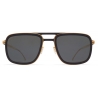 Mykita - Spruce - Mykita Mylon - Nero Oro Grigio - Metal Collection - Occhiali da Sole - Mykita Eyewear