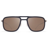 Mykita - Spruce - Mykita Mylon - Black Matte Silver Brown - Metal Collection - Sunglasses - Mykita Eyewear