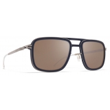 Mykita - Spruce - Mykita Mylon - Black Matte Silver Brown - Metal Collection - Sunglasses - Mykita Eyewear