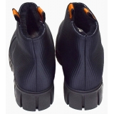 Suèi - Slip-On Boots with Snake - Orange - Black - Handmade in Italy - Luxury Exclusive Collection