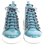 Suèi - Sneakers with Patch Snake - Handmade in Italy - Luxury Exclusive Collection