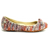 Suèi - Ballerina Multicolor with Car Shoes Sole - Handmade in Italy - Luxury Exclusive Collection