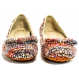 Suèi - Ballerina Multicolor with Car Shoes Sole - Handmade in Italy - Luxury Exclusive Collection