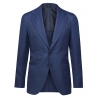 Viola Milano - Blazer Sartoriale Semifoderato in Lana/Seta - Blu - Handmade in Italy - Luxury Exclusive Collection