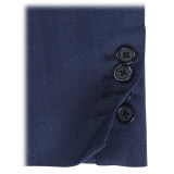Viola Milano - Sartorial Half-lined Wool/Silk Blazer - Blue - Handmade in Italy - Luxury Exclusive Collection